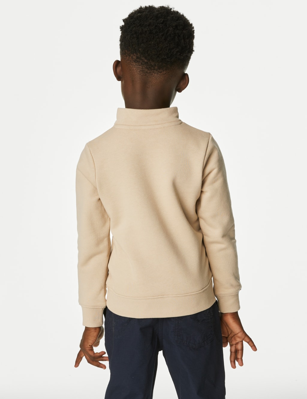 Cotton Rich Half Zip Sweatshirt (2-8 Yrs) image 4