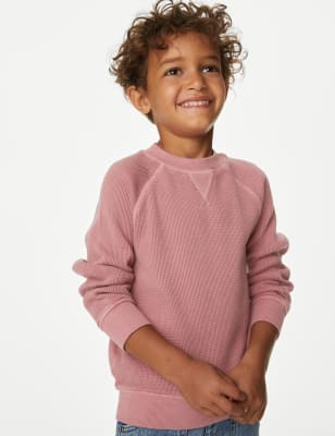 

M&S Collection Sweatshirt aus reiner Baumwolle (2-8 Jahre) - Pink, Pink