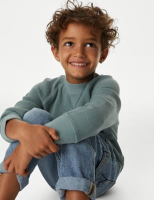 

M&S Collection Sweatshirt aus reiner Baumwolle (2-8 Jahre) - Green, Green