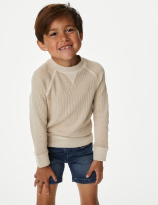 

M&S Collection Sudadera 100% algodón (2-8 años) - Stone, Stone
