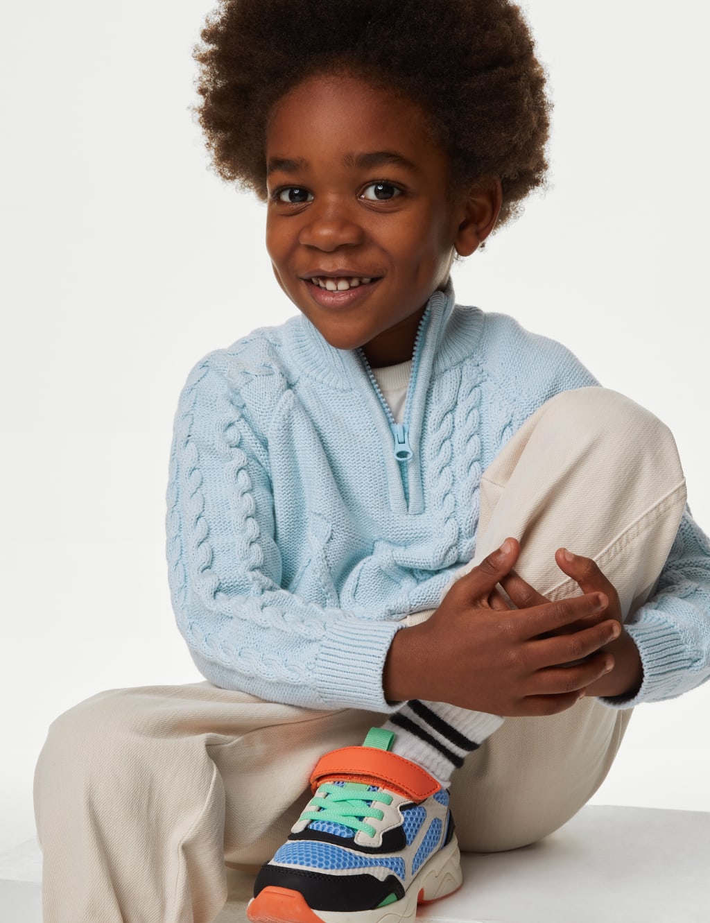 Boys half zip jumper discount