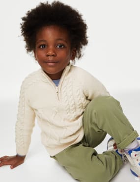 Boys half zip on sale jumper