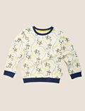 Cotton Roald Dahl™ & NHM™ Monkey Sweatshirt