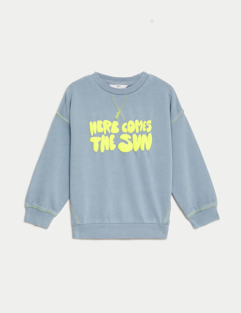Cotton Rich Sun Slogan Sweatshirt (2-8 Yrs)