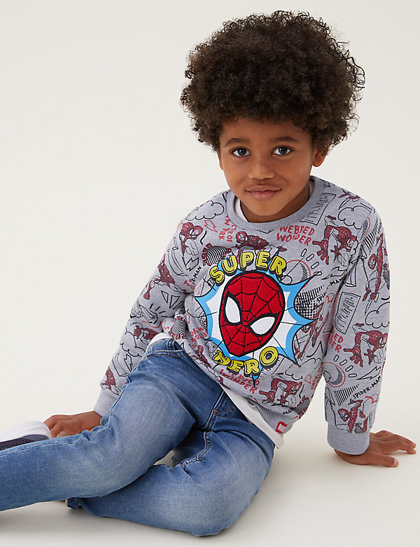 Katoenrijke Spider-Man™-sweater (2-7 jaar)