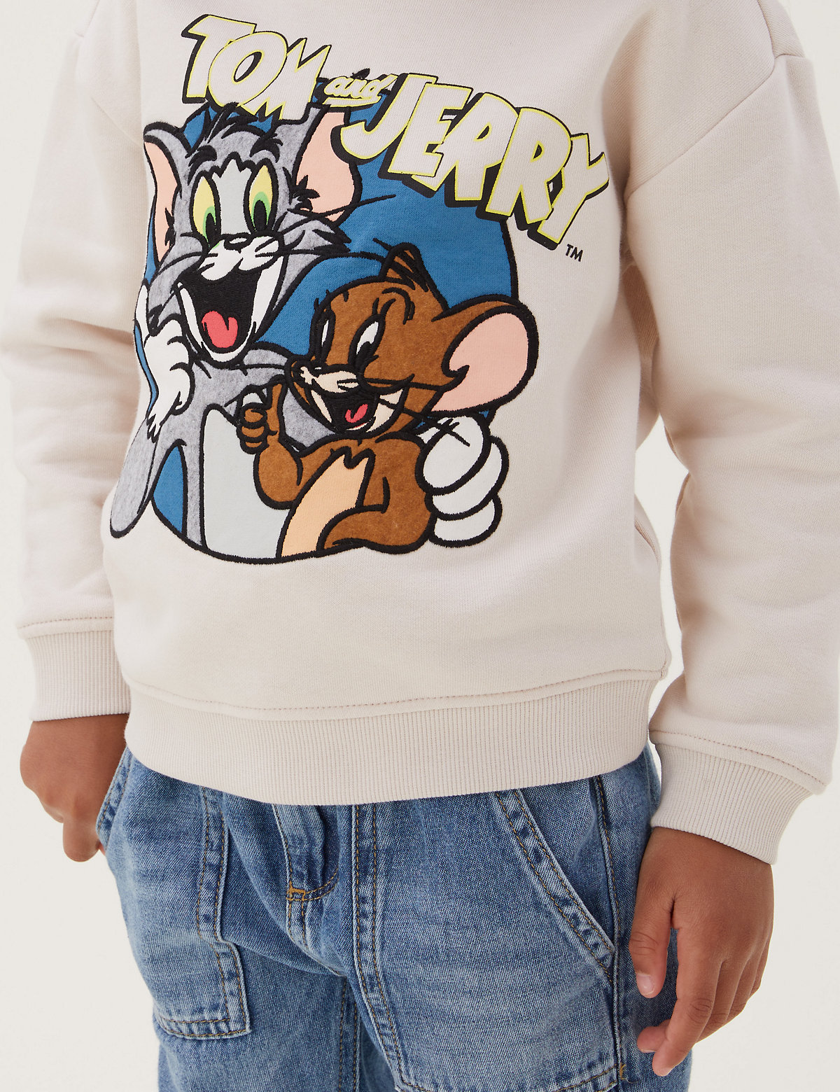 Cotton Rich Tom & Jerry™ Sweatshirt (2-7 Yrs)