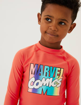 

M&S Collection 2-teiliges Set mit Marvel™-Motiv aus Badeshirt und Badeshorts (2-7 J.) - Multi, Multi