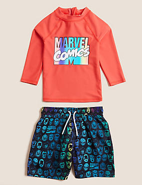 2pc Marvel™ Rash Vest and Swim Shorts Set (2-7 Yrs)