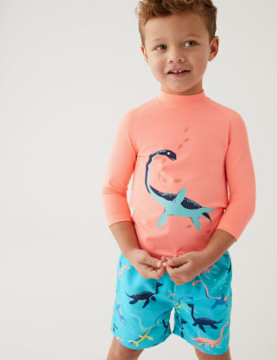 

M&S Collection 2-teiliges Badeset mit Dinosauriermotiv (2-8 J.) - Multi, Multi