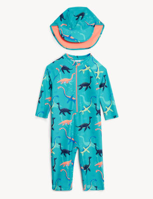 

Boys,Unisex,Girls M&S Collection 2pc Dinosaur Swim Set (2-8 Yrs) - Turquoise Mix, Turquoise Mix