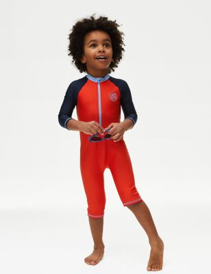 

Boys,Unisex,Girls M&S Collection Colour Block All In One (2-8 Yrs) - Red Mix, Red Mix