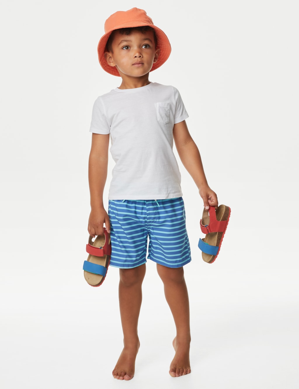 Striped Swim Shorts (2-8 Yrs) image 1