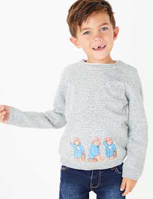 Pull en maille de coton &agrave; motif Paddington&trade; (du 3&nbsp;mois au 7&nbsp;ans)