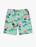 Tropical Print Swim Shorts (2-7 Yrs)