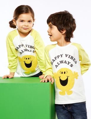 Top 100 % coton à motif Mr Happy™ (du 2 au 7 ans) - Yellow