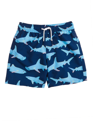 

M&S Collection Badeshorts mit Haifischmotiv (2-7 Jahre) - Indigo Mix, Indigo Mix