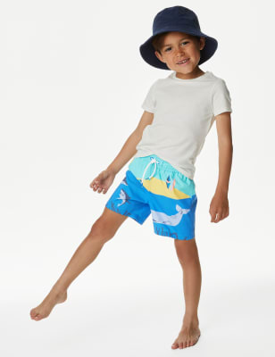 Beach Scene Swim Shorts (2-8 Yrs)