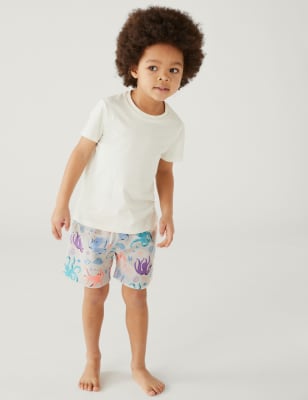 

M&S Collection Bañador con estampado de pulpo (2-8 años) - Calico Mix, Calico Mix