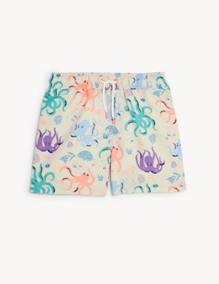 Octopus Print Swim Shorts (2 - 8 Yrs)