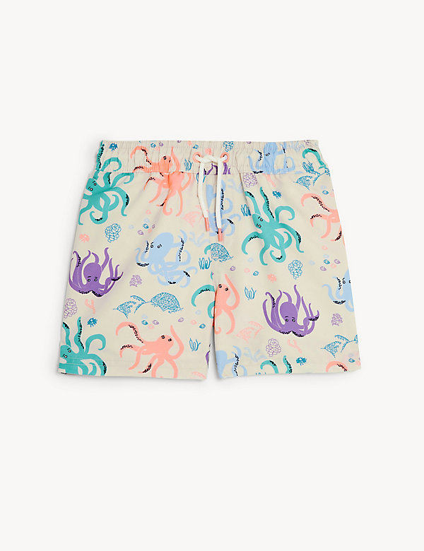 Octopus Print Swim Shorts (2 - 8 Yrs) - SG