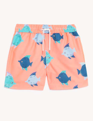 

M&S Collection Badeshorts mit Fischmotiv (2-8 Jahre) - Coral Mix, Coral Mix