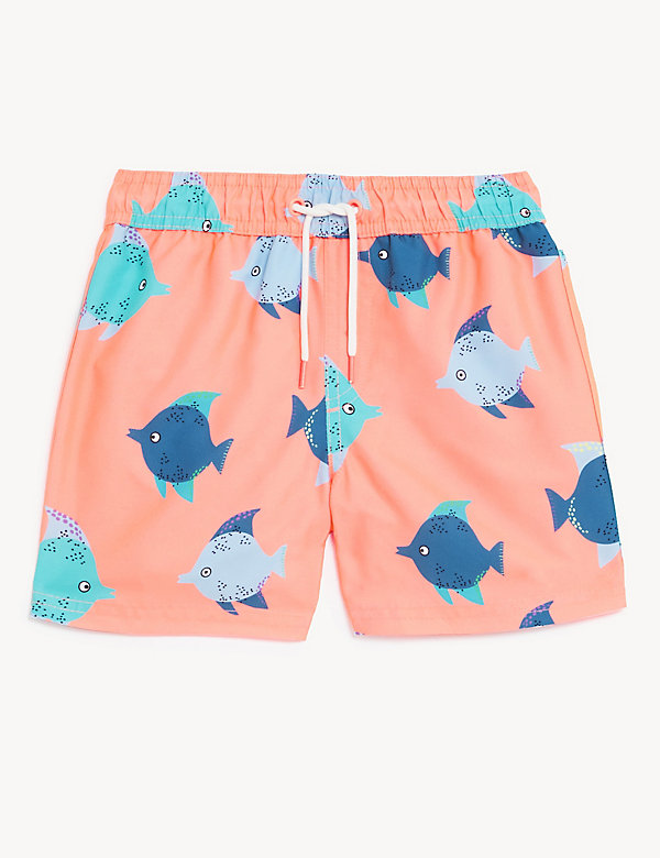 Fish Print Swim Shorts (2-8 Yrs) - SG