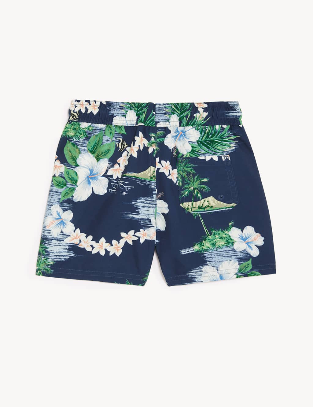 Hawaiian Print Swim Shorts (2-8 Yrs) image 6