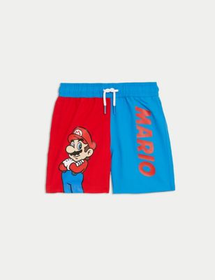 

Boys M&S Collection Super Mario Brothers™ Swim Shorts (2-8 Yrs) - Red Mix, Red Mix