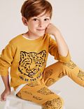 Cotton Rich Tiger Face Sweatshirt (2-7 Yrs)