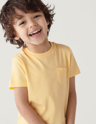 

Boys M&S Collection Pure Cotton Plain T-Shirt (2-7 Yrs) - Yellow, Yellow