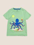 Organic Cotton Octopus T-Shirt (2-7 Yrs)