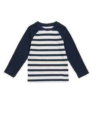 M&S Boys Pure Cotton Striped Top (2-7 Yrs)