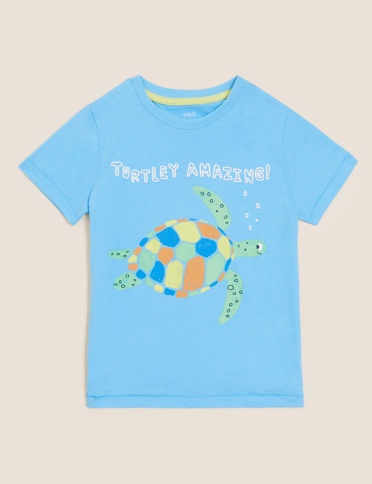 Pure Cotton Turtle T-Shirt (2-7 Yrs)
