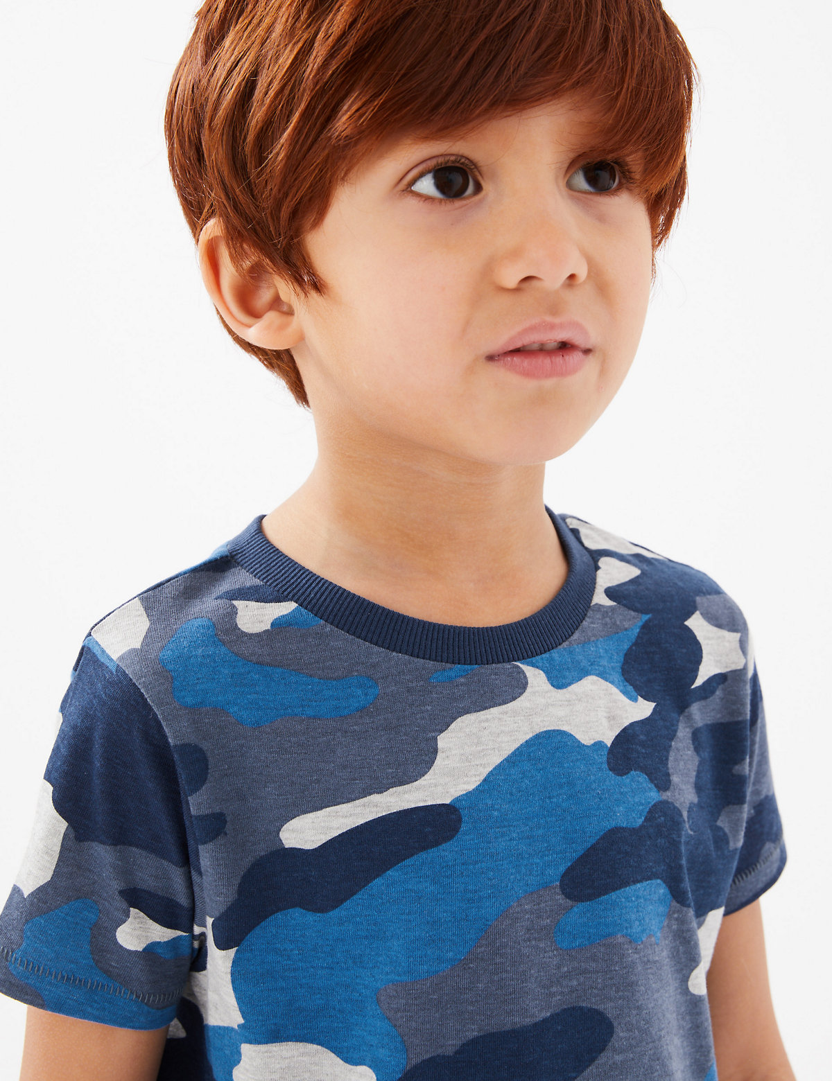 Pure Cotton Camouflage T-Shirt (2 - 7 Yrs)