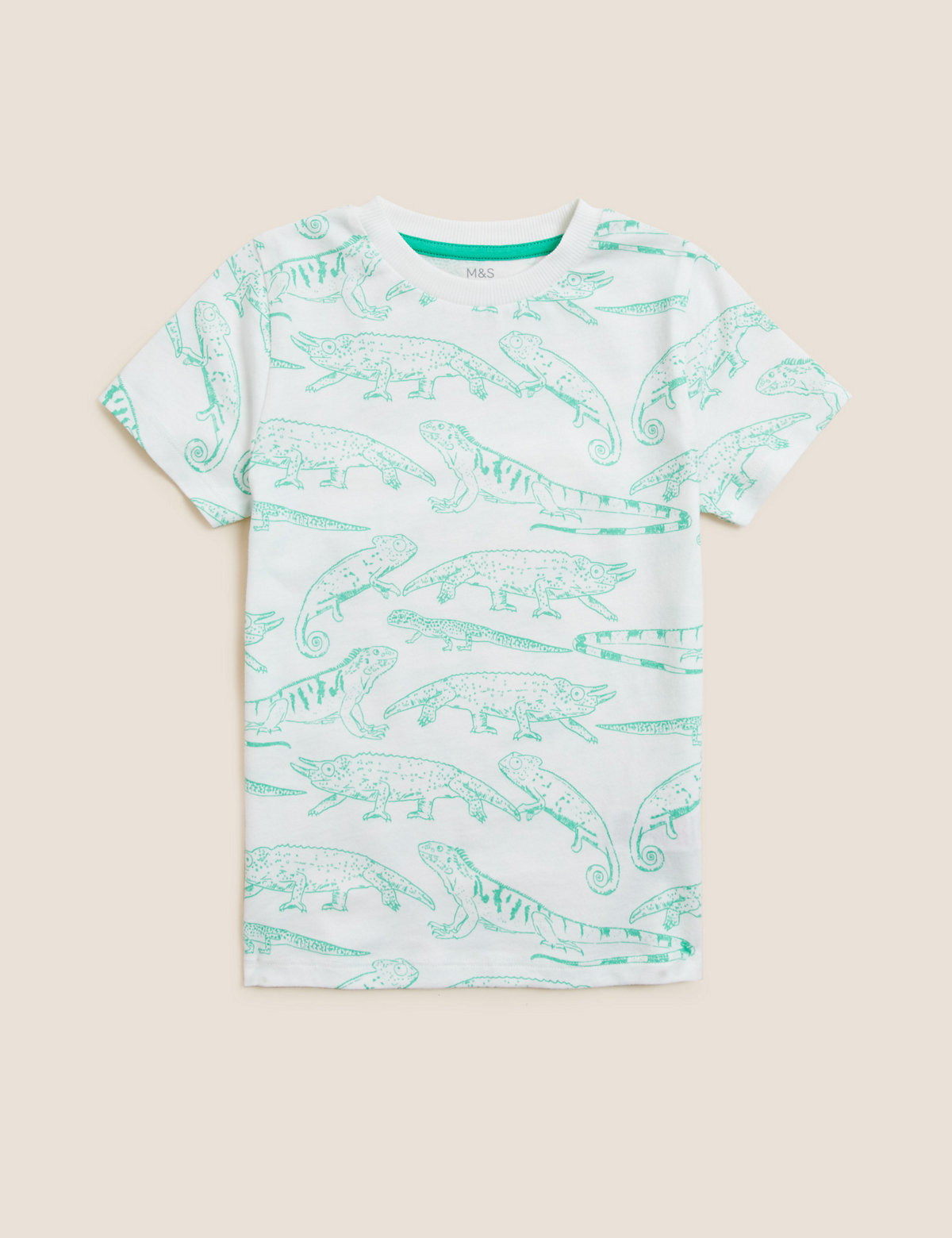Pure Cotton Reptile Print T-Shirt
