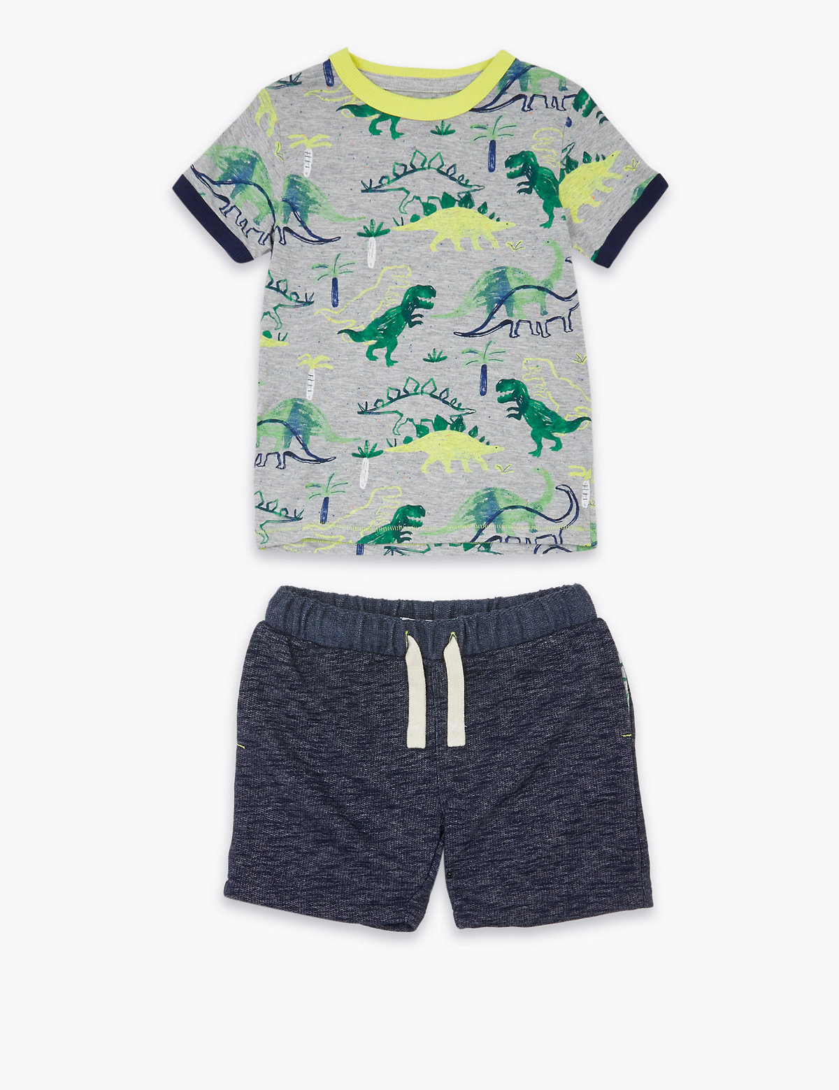 2 Piece Cotton Dinosaur Outfit (2-7 Yrs)