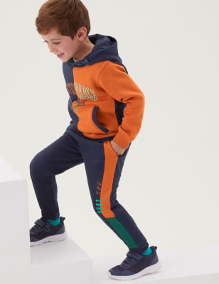 

Boys M&S Collection 2pc Cotton Rich Colour Block Tracksuit (2-7 Yrs) - Multi, Multi