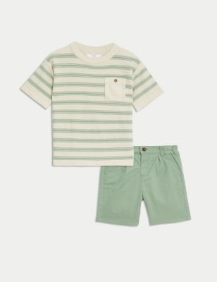 2pc Cotton Rich Knitted Top & Bottom Outfit (3-8 Yrs)