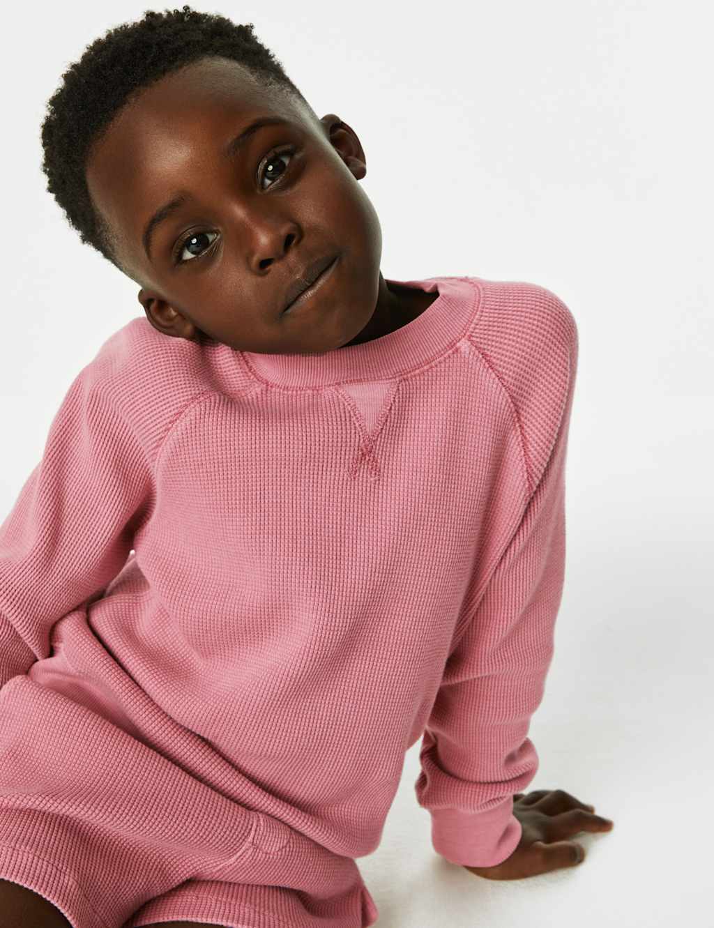 Pure Cotton Sweatshirt and Short Set (2-8 Yrs) image 3