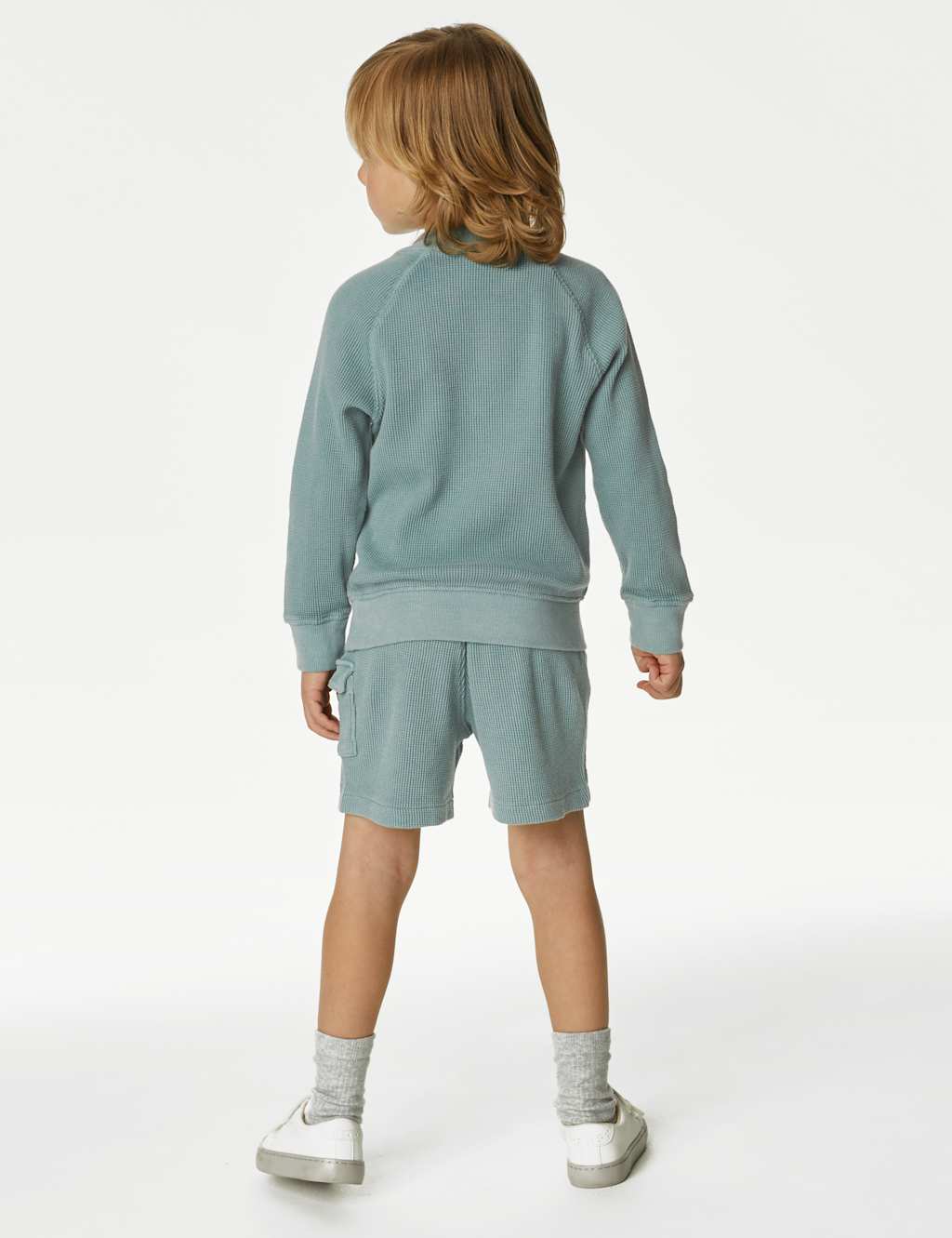 Pure Cotton Sweatshirt and Short Set (2-8 Yrs) image 4