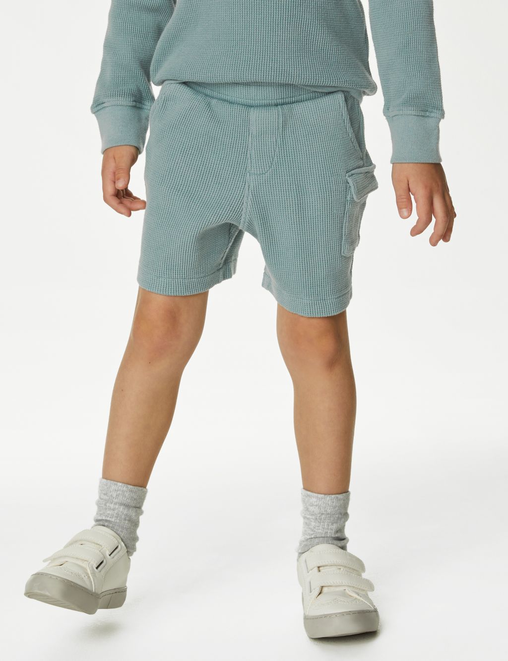 Pure Cotton Sweatshirt and Short Set (2-8 Yrs) image 5