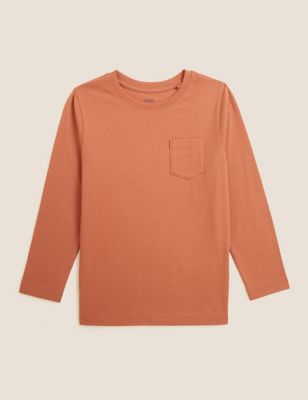 

Boys M&S Collection Pure Cotton Plain Top (2-7 Yrs) - Burnt Orange, Burnt Orange
