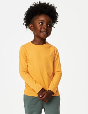 

Boys M&S Collection Pure Cotton Plain Top (2-7 Yrs) - Dark Gold, Dark Gold