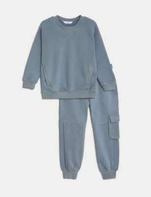 2pc Cotton Rich Sweatshirt & Joggers Outfit (2-8 Yrs)