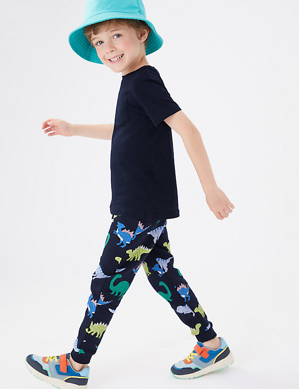 Cotton Rich Dinosaur Top & Bottom Outfit (2-7 Yrs) - PL