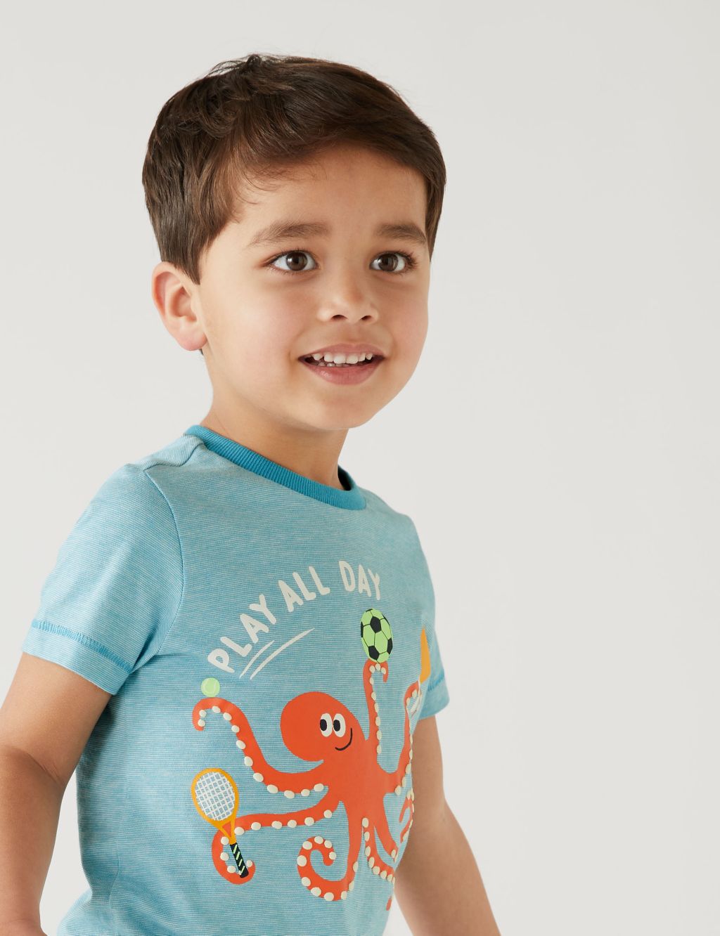 Pure Cotton Octopus T-Shirt (2-8 Yrs) image 2