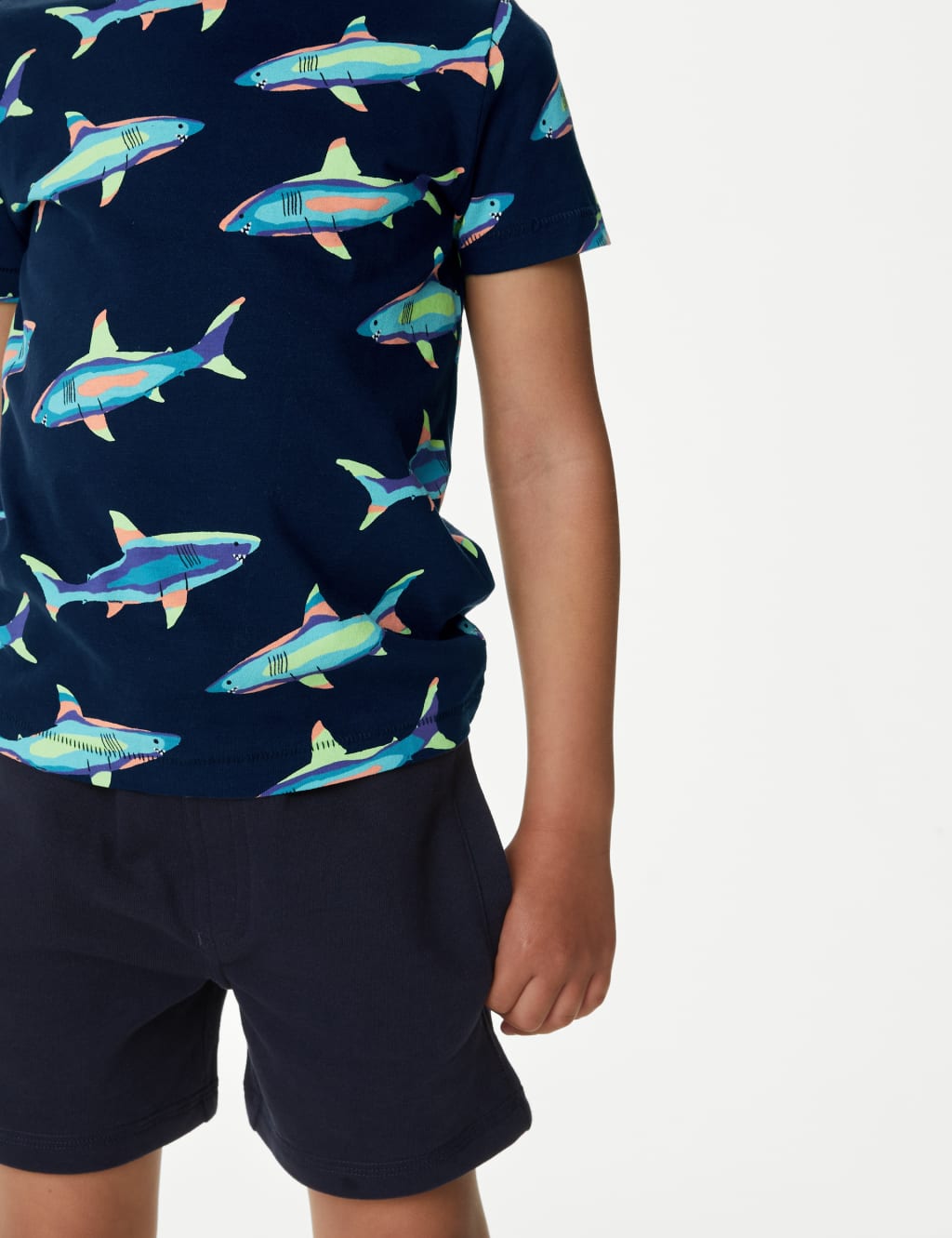 Pure Cotton Shark T-Shirt (2-8 Yrs) image 2