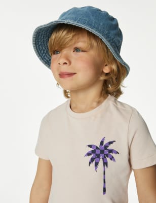 

Boys M&S Collection Pure Cotton Palm Tree T-shirt (2-8 Yrs) - Cream, Cream