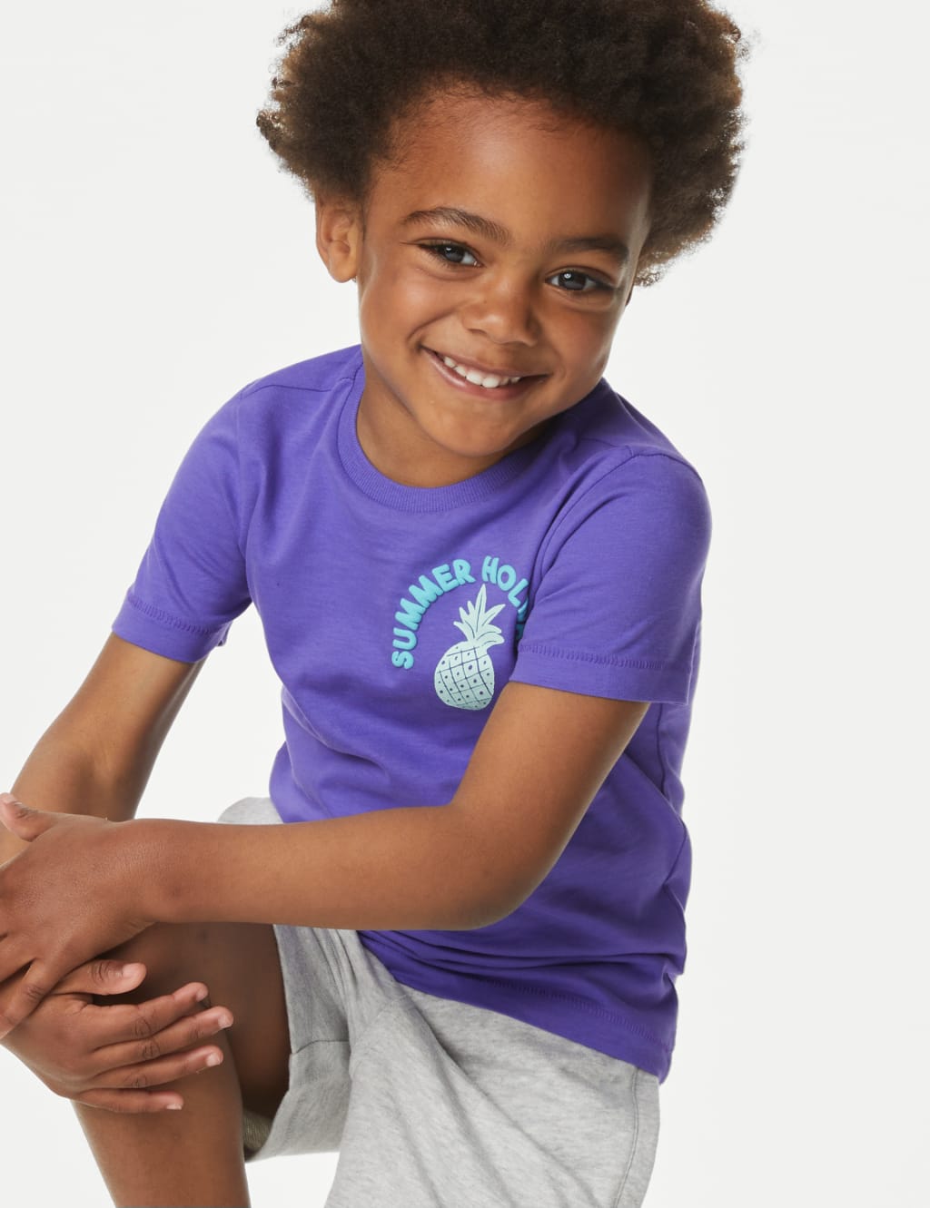 Pure Cotton Slogan T-Shirt (2-8 Yrs) image 2