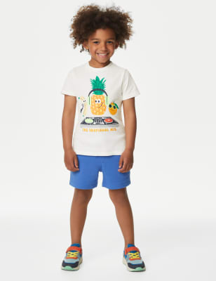 

Boys M&S Collection 2pc Pure Cotton Tropical Mix Outfit (2-8 Yrs) - Multi, Multi